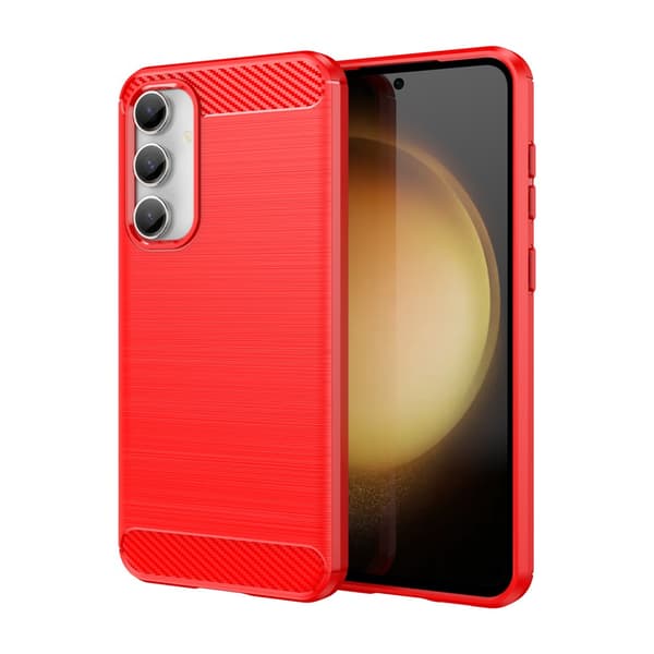 SKALO Samsung S23 FE Armor Carbon Stødsikker TPU-cover