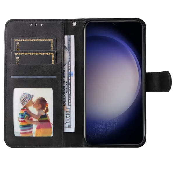SKALO Samsung S23 FE PU-Läder Plånboksfodral