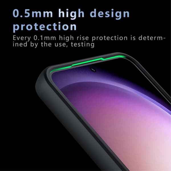 SKALO Samsung S24 Skin-touch Hybrid Cover - Sort