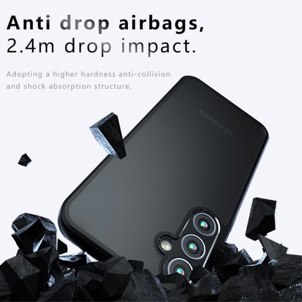 SKALO Samsung S24 Skin-touch Hybrid Cover - Sort