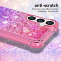 Pikkukuva 4 / 7: SKALO Samsung S24 Juoksuhiekka Glitter Sydämet TPU kuori - Pinkki-Violetti