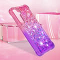 Pikkukuva 7 / 7: SKALO Samsung S24 Juoksuhiekka Glitter Sydämet TPU kuori - Pinkki-Violetti