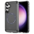 Miniatyrbillede 1 af 7: SKALO Samsung S24 Transparent TPU Magnet/Metal Cover - Sort
