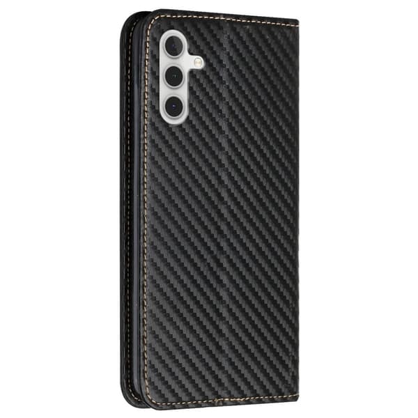 SKALO Samsung S24 Carbon Fiber Pungetui - Sort