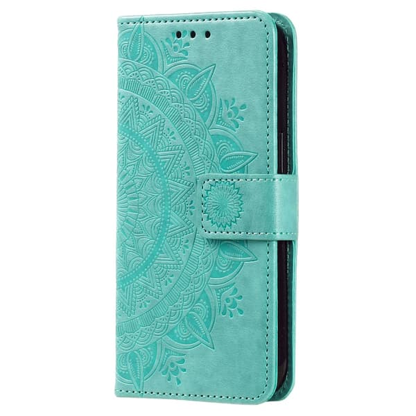SKALO Samsung S24 Mandala Plånboksfodral - Turkos