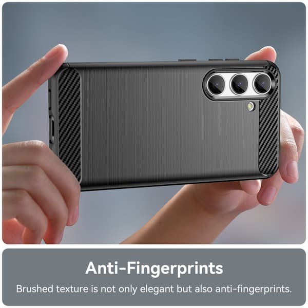 SKALO Samsung S24 Armor Carbon Stødsikker TPU-cover