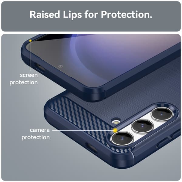 SKALO Samsung S24 Armor Carbon Stødsikker TPU-cover