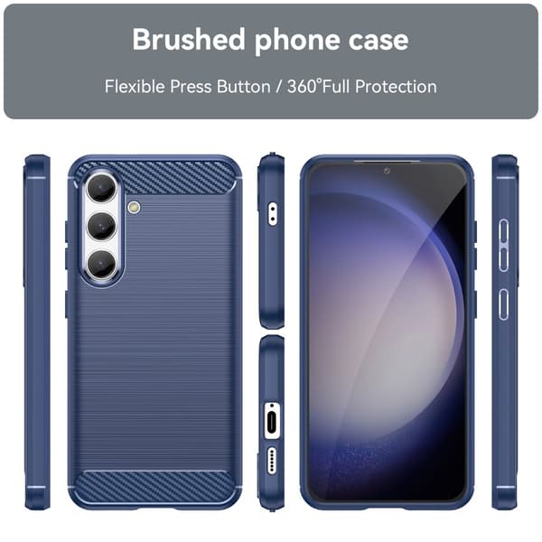 SKALO Samsung S24 Armor Carbon Stødsikker TPU-cover