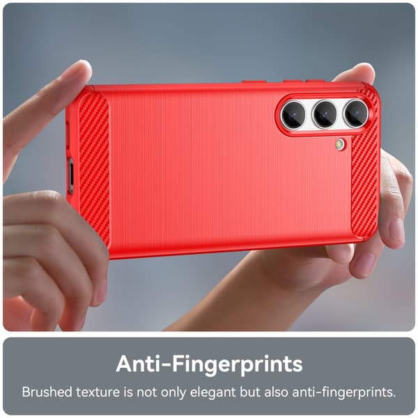 SKALO Samsung S24 Armor Carbon Stødsikker TPU-cover