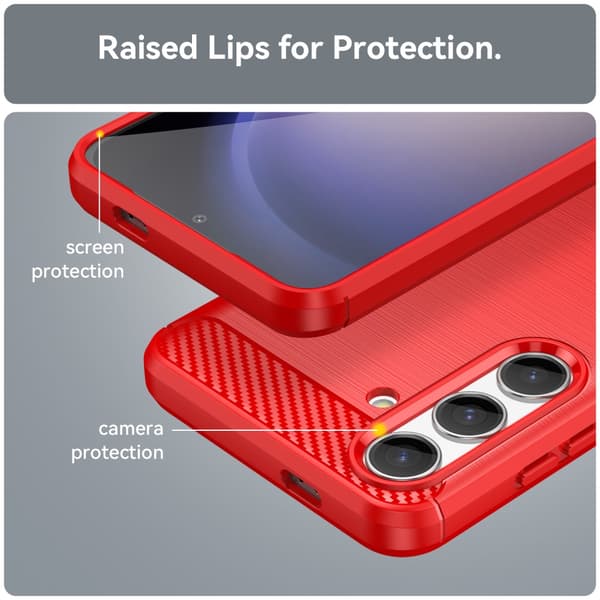 SKALO Samsung S24 Armor Carbon Stødsikker TPU-cover