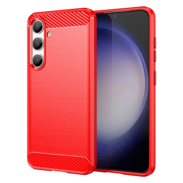 SKALO Samsung S24 Armor Carbon Stødsikker TPU-cover