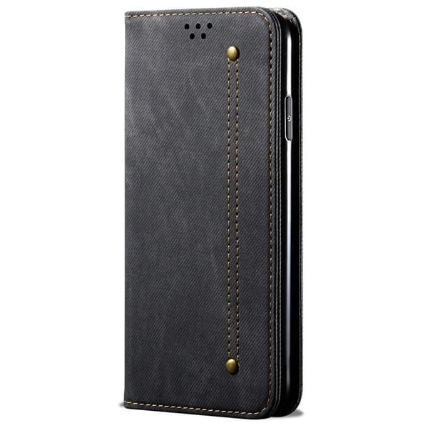SKALO Samsung S24 Jeans Lompakkokotelo - Musta