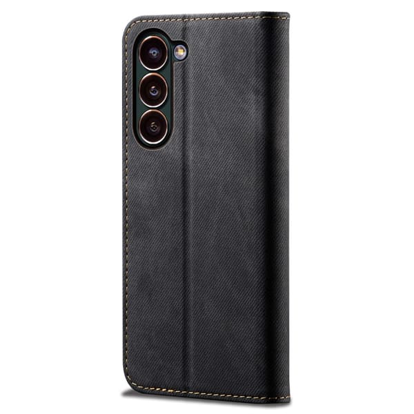 SKALO Samsung S24 Jeans Lompakkokotelo - Musta
