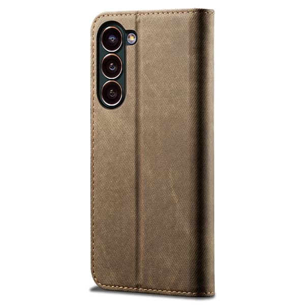 SKALO Samsung S24 Jeans Flip Cover - Khaki