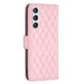 Miniatyrbild 5 av 7: SKALO Samsung S24 BINFEN COLOR Quiltat Plånbok - Rosa
