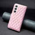 Miniatyrbild 6 av 7: SKALO Samsung S24 BINFEN COLOR Quiltat Plånbok - Rosa