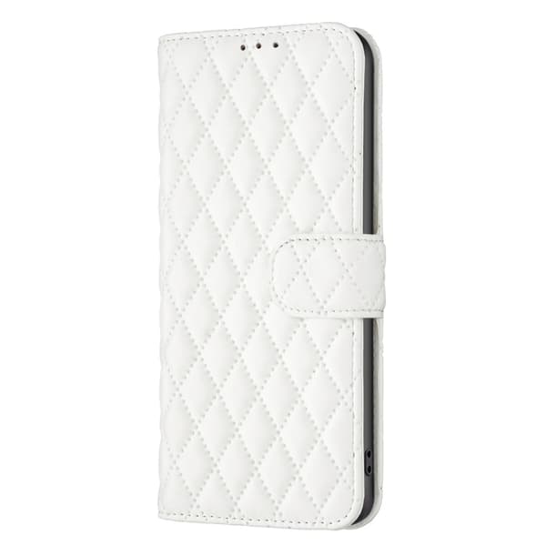 SKALO Samsung S24 BINFEN COLOR Quiltet Pung - Hvid