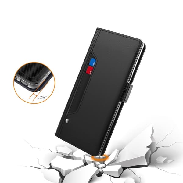 SKALO Samsung S24 Kortinhaltijan peililompakko - Musta
