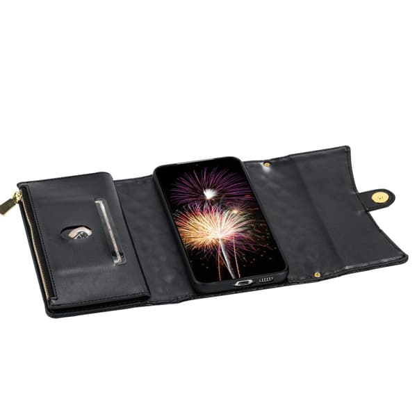 SKALO Samsung S24 Evelope Clutch 8-Lokeroa - Musta