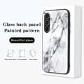 Miniatyrbillede 6 af 7: SKALO Samsung S24+ Marmor hærdet glas TPU Cover - #4