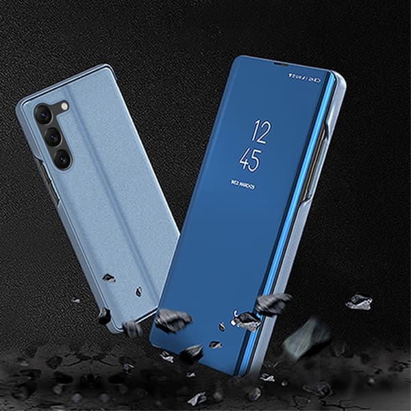 SKALO Samsung S24+ Clear View Flip Cover - Sort