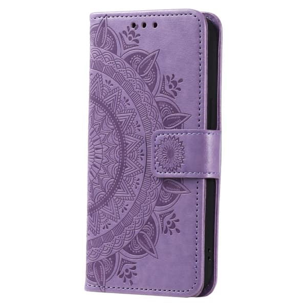 SKALO Samsung S24+ Mandala Plånboksfodral - Lila