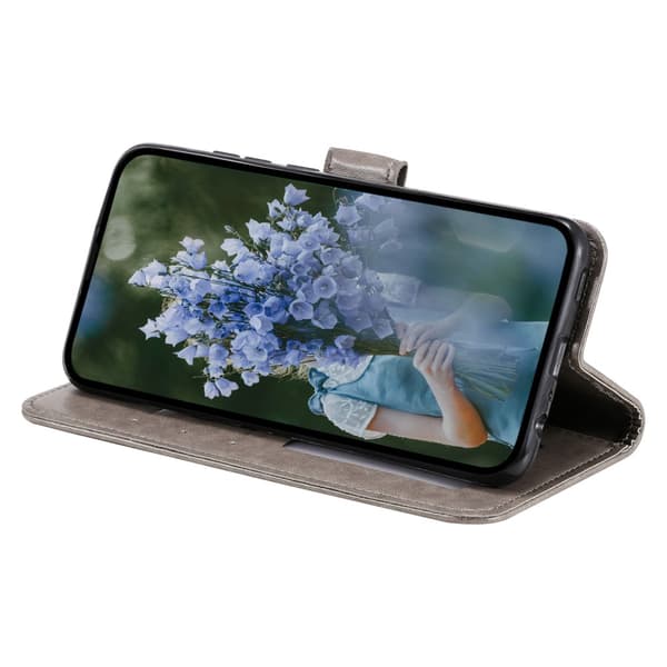 SKALO Samsung S24+ Mandala Flip Cover - Grå