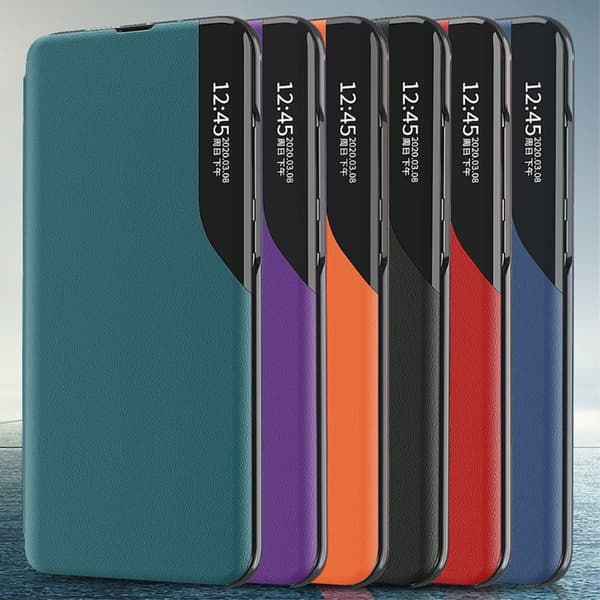 SKALO Samsung S24+ Clear View Window Cover - Grøn