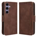 Pikkukuva 1 / 7: SKALO Samsung S24+ 6-lokeroa Lompakkokotelo - Ruskea