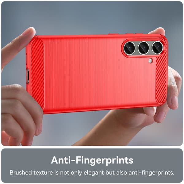 SKALO Samsung S24+ Armor Carbon Stødsikker TPU-cover