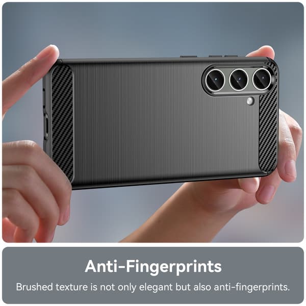 SKALO Samsung S24+ Armor Carbon Stødsikker TPU-cover