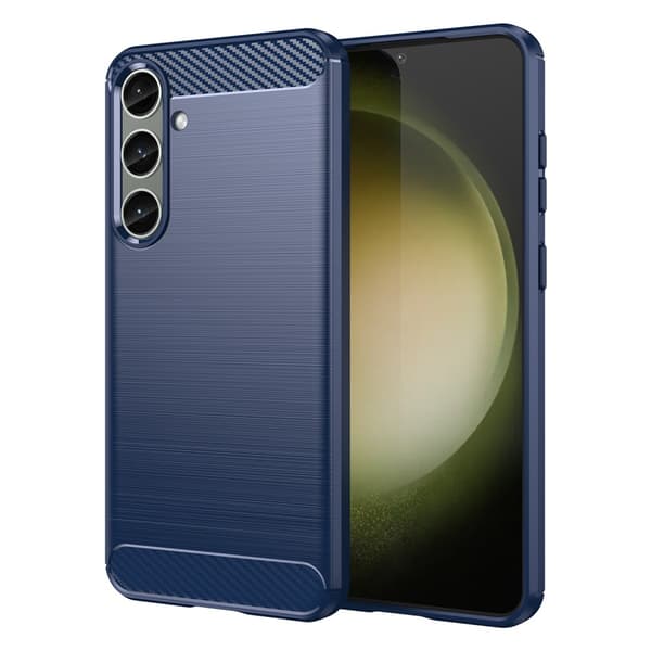 SKALO Samsung S24+ Armor Carbon Iskunkestävä TPU suojakuori