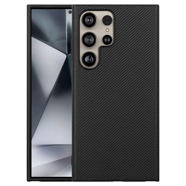 SKALO Samsung S24 Ultra Carbon Fiber TPU cover - Sort