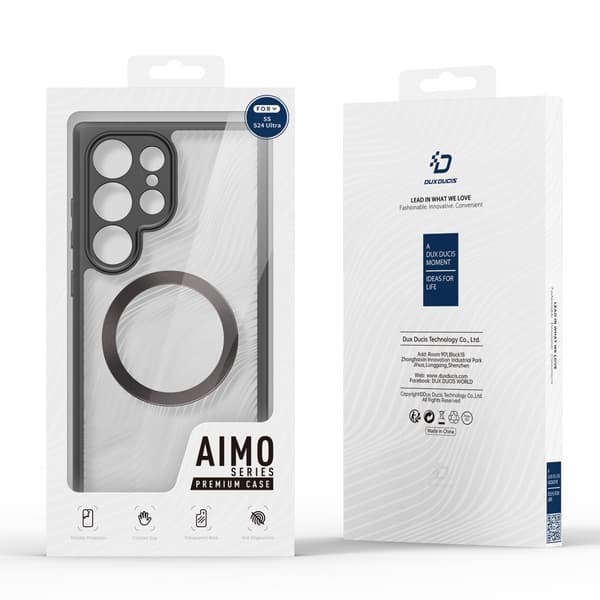 DUX DUCIS Samsung S24 Ultra Aimo Series Magnetic Ring Cover - Sort