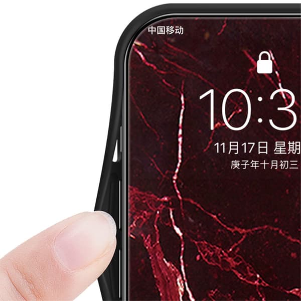 SKALO Samsung S24 Ultra Marmor hærdet glas TPU Cover - #3