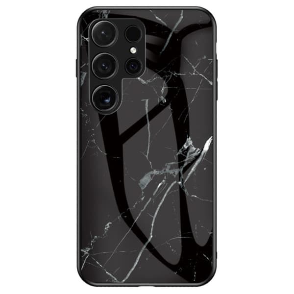 SKALO Samsung S24 Ultra Marmor Härdat Glas TPU-skal - Motiv 4