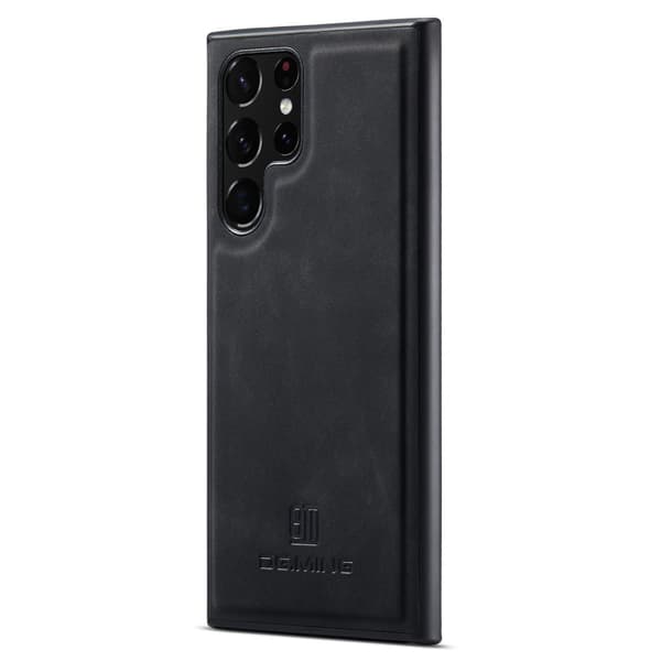 DG.MING Samsung S24 Ultra Premium PU-læder Hybrid Cover - Sort