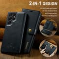 Miniatyrbillede 8 af 11: DG MING Samsung S24 Ultra 2-i-1 Magnet Pungetui - Sort