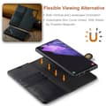 Miniatyrbillede 9 af 11: DG MING Samsung S24 Ultra 2-i-1 Magnet Pungetui - Sort
