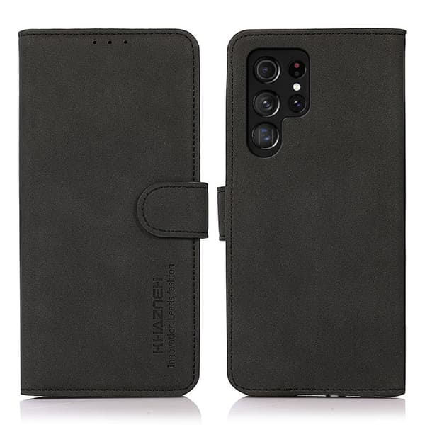 SKALO Samsung S24 Ultra KHAZNEH Pungetui i PU-læder - Sort