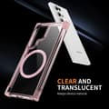 Miniatyrbillede 7 af 8: SKALO Samsung S24 Ultra Ekstra stærk magnetisk ring Bumper TPU-cover - Pink
