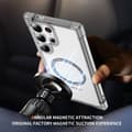 Miniatyrbillede 3 af 8: SKALO Samsung S24 Ultra Ekstra stærk magnetisk ring Bumper TPU-cover - Sort