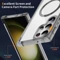 Miniatyrbillede 2 af 8: SKALO Samsung S24 Ultra Ekstra stærk magnetisk ring Bumper TPU-cover - Sort