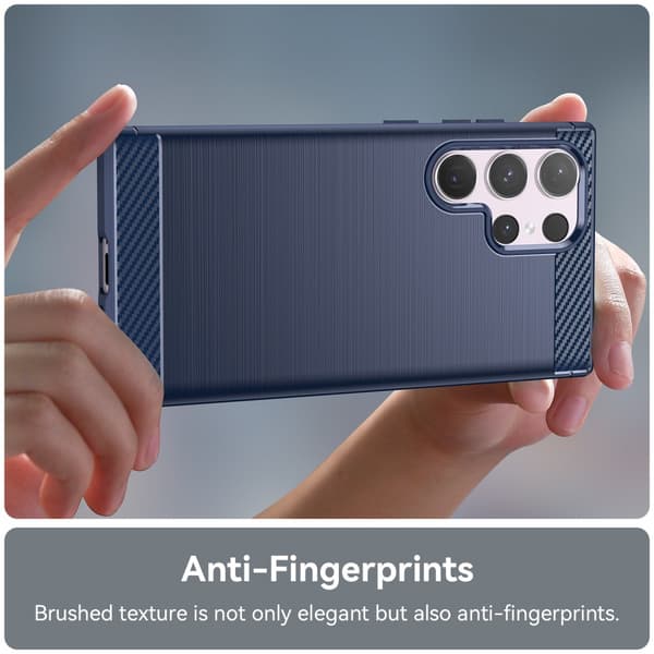 SKALO Samsung S24 Ultra Armor Carbon Stødsikker TPU-cover