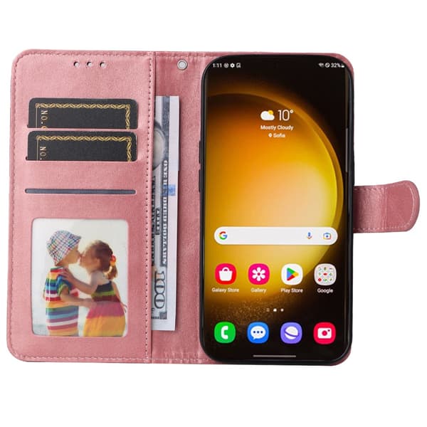 SKALO Samsung S24 Ultra PU-nahkainen Lompakkokotelo
