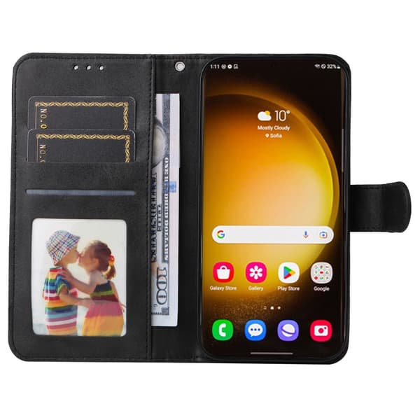 SKALO Samsung S24 Ultra PU-Läder Plånboksfodral