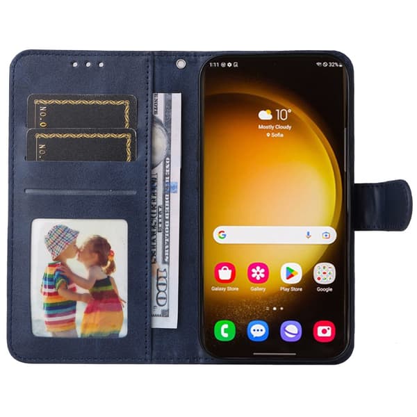 SKALO Samsung S24 Ultra PU-Läder Plånboksfodral