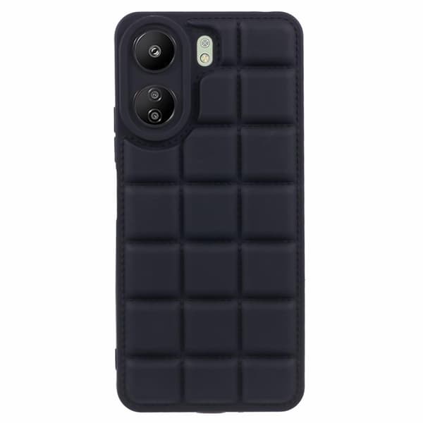 SKALO Xiaomi Redmi 13C 4G Puffer Bumper TPU-suojakuori - Musta