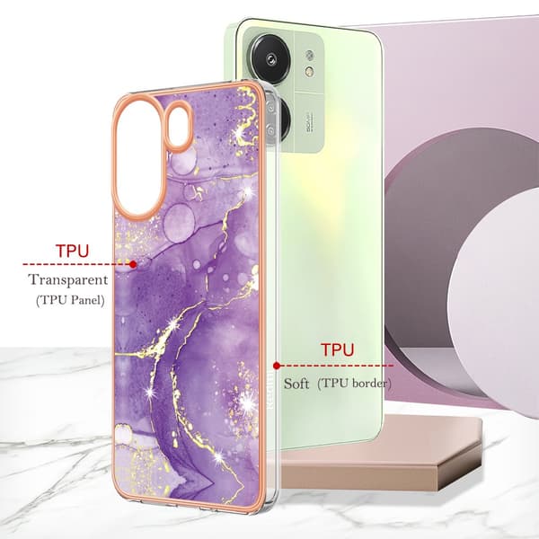 SKALO Xiaomi Redmi 13C 4G Marmor TPU-cover - #1