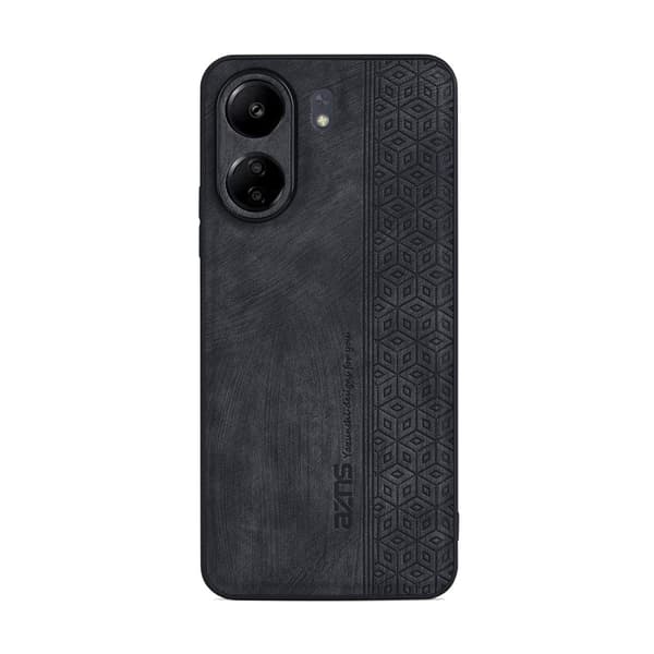 SKALO Xiaomi Redmi 13C 4G AZNS PU-nahka suojakuori - Musta